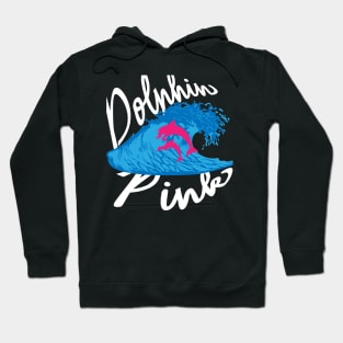 Making Waves with Pink Dolphin Wave: Explore the World of Surfing Pink River Dolphins Hoodie